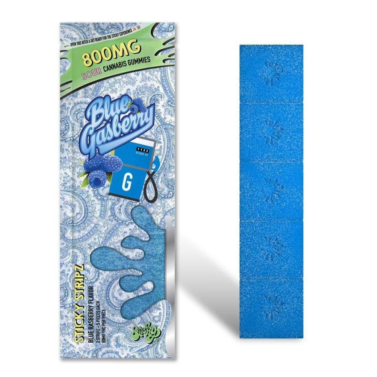 STICKY - Blue Gasberry (800 MG) Gummies