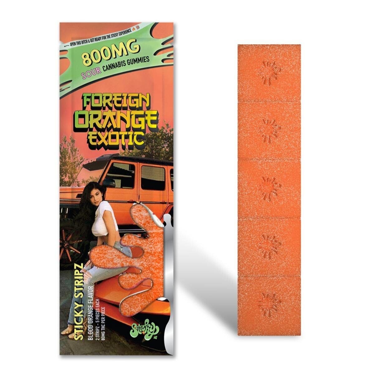 STICKY - Foreign Orange Exotic (800 MG) Gummies