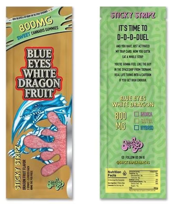 STICKY - Blue Eyes White Dragon Fruit (800 MG) Gummies