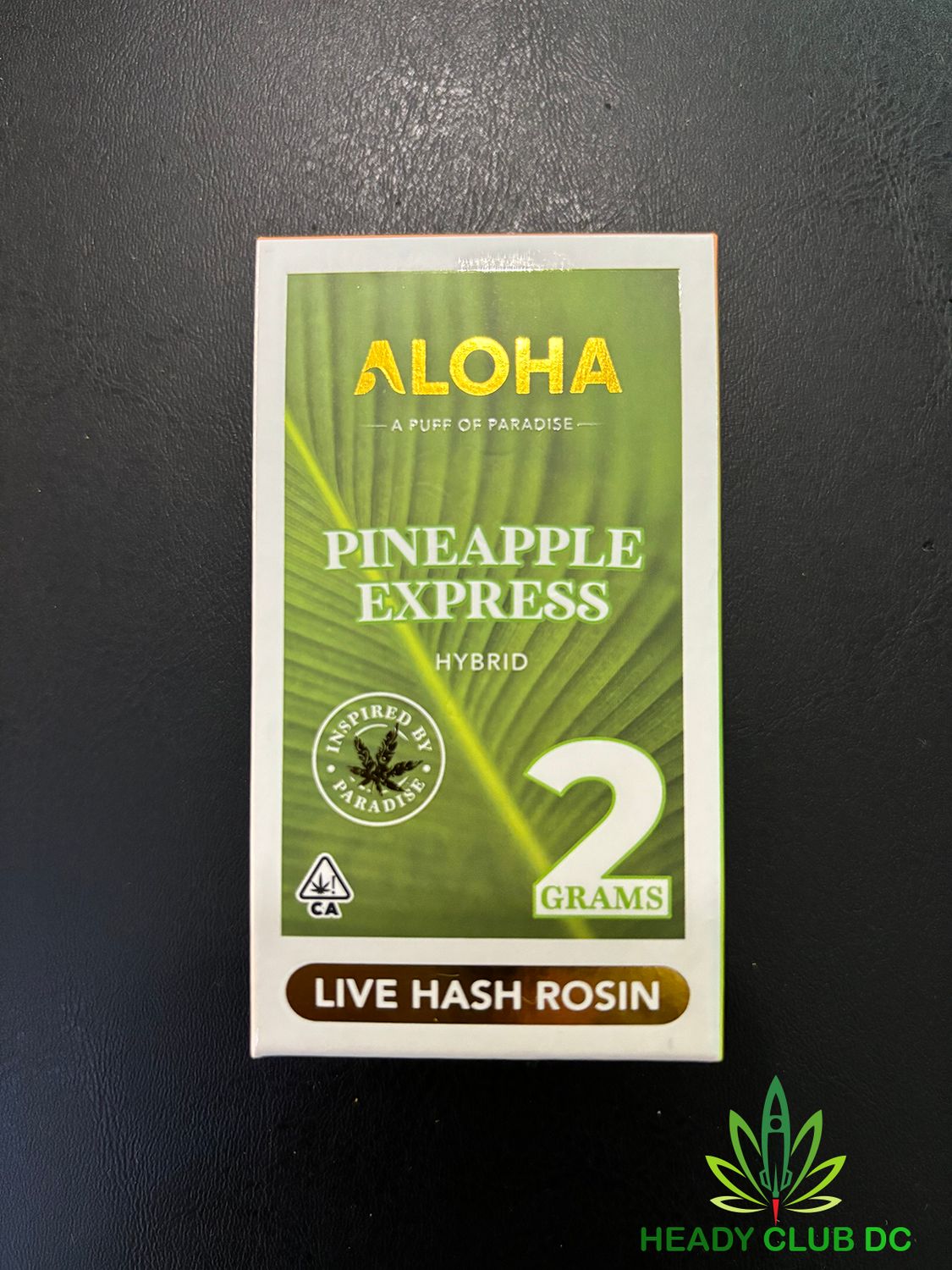 ALOHA 2g Live Hash Rosin Disposable - Pineapple Express (h)