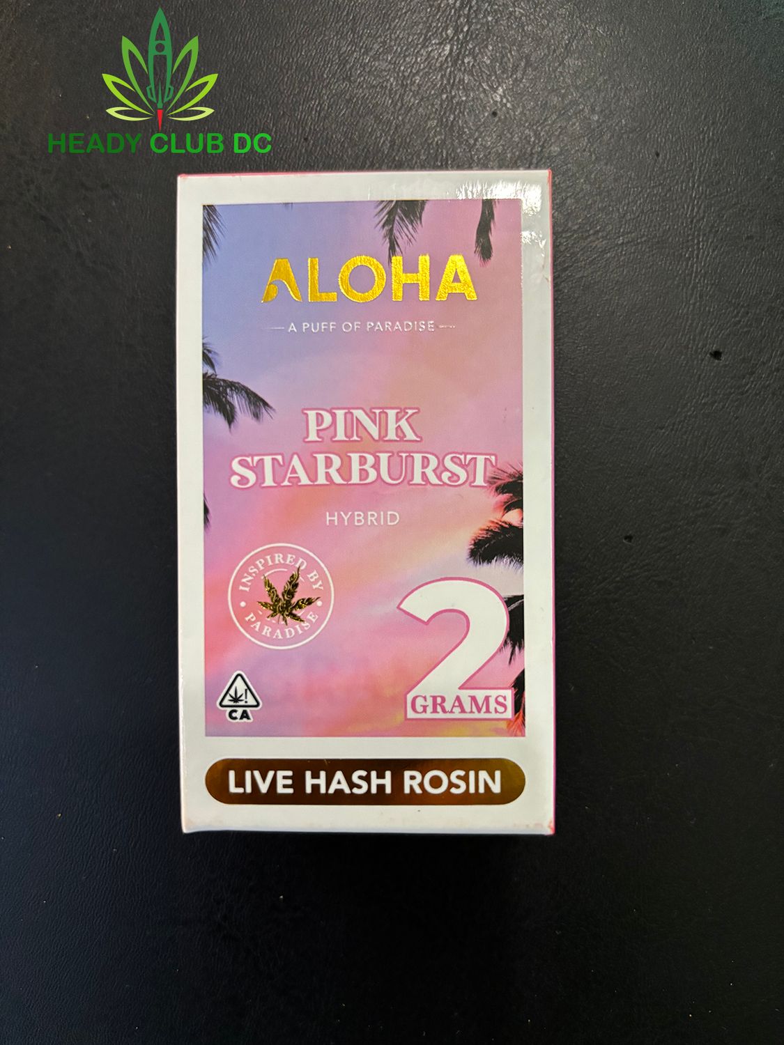 ALOHA 2g Live Hash Rosin Disposable- Pink Starburst (h)
