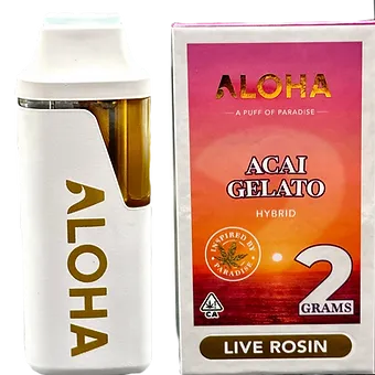 ALOHA 2g Live Hash Rosin Disposable- Acai Gelato (h)