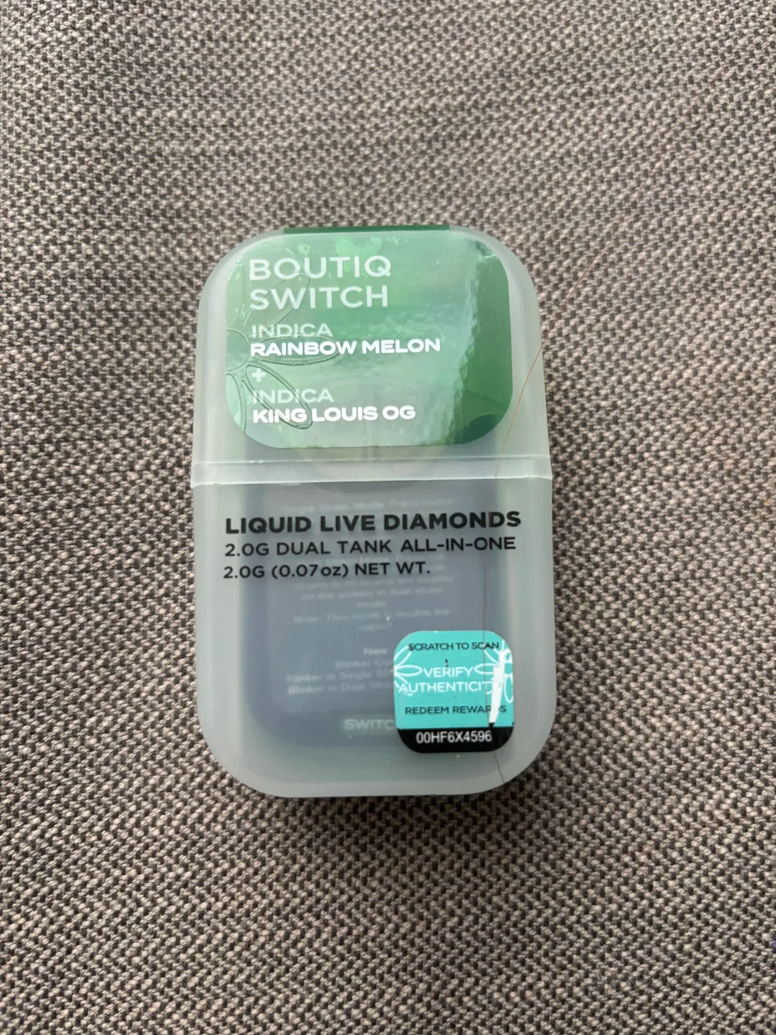 Boutiq Switch: Rainbow Melon (Indica) + King Louis OG (Indica) THCa