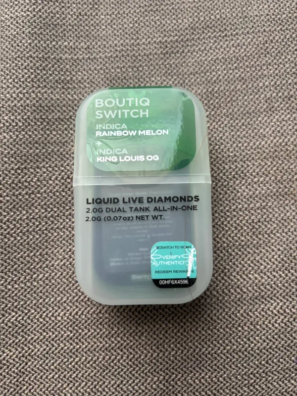 Boutiq Switch: Rainbow Melon (Indica) + King Louis OG (Indica)