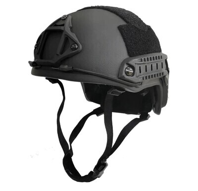 An extra-large lightweight ballistic helmet in matte black, designed for superior head protection in tactical and high-risk environments. The helmet features a low-profile shell with adjustable internal padding and suspension for a secure, comfortable fit. Built to meet ballistic standards for handgun threats, it offers maximum mobility with minimal weight, ideal for military, law enforcement, and tactical professionals.