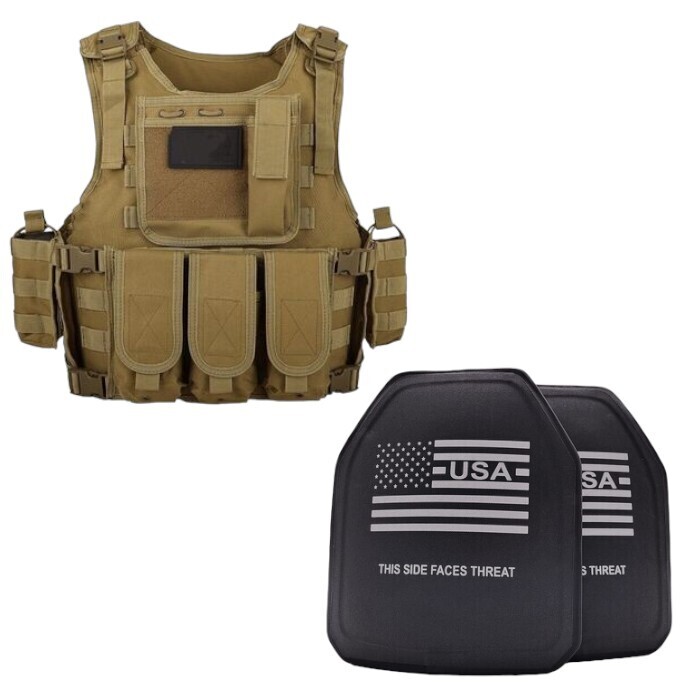 Force Recon Desert Fox Plate Carrier With Level 4 Armor