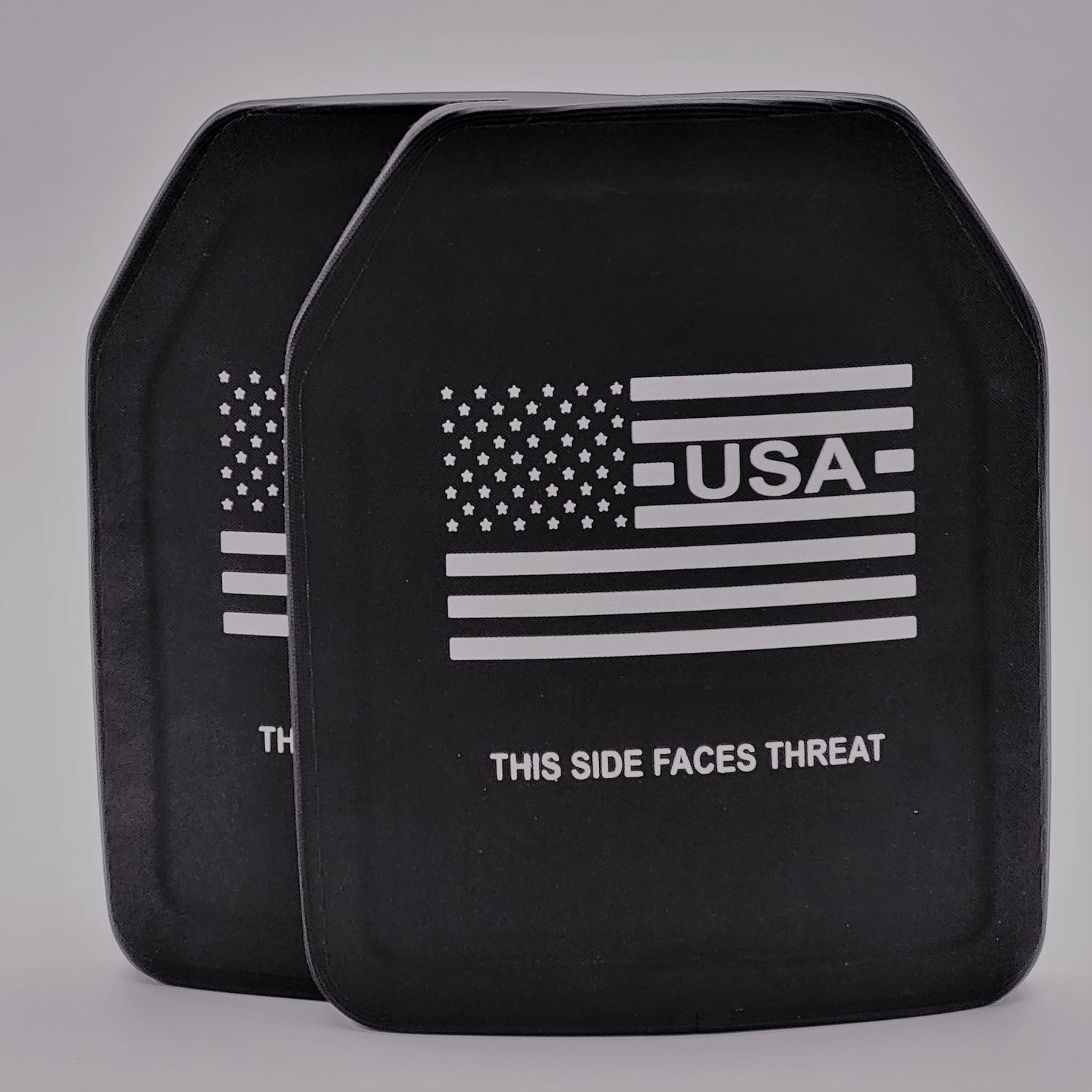 A black ballistic armor plate rated at Level III+, engineered to stop high-velocity rifle rounds and advanced special threats beyond standard Level III protection. The plate features a durable, multi-curve design for enhanced comfort and fit, ideal for use in tactical plate carriers. Lightweight yet highly protective, it’s built for law enforcement, military, and high-risk civilian defense scenarios.