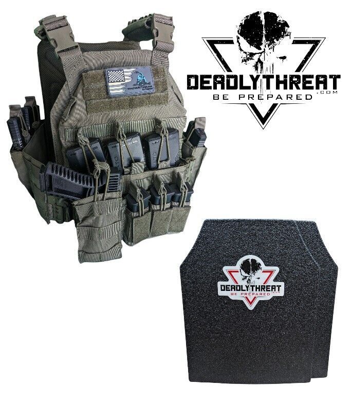 Urban Assault Phantom Sage tactical plate carrier with Level III L3 Fearless ballistic armor plates for rifle-rated protection. Features sage green camo pattern, MOLLE webbing, adjustable shoulder and waist straps, and a lightweight, rugged build. Perfect body armor for tactical professionals, military personnel, and law enforcement operating in mixed-terrain and high-threat environments.