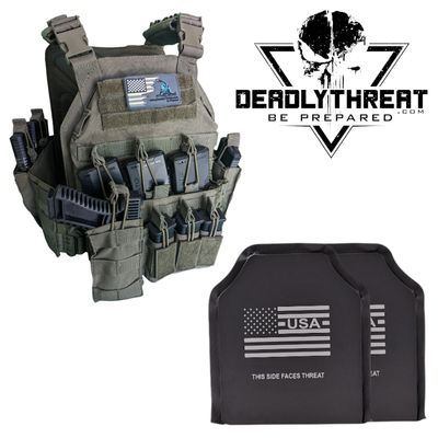Urban Assault Phantom Sage tactical plate carrier with Level IIIA flexible soft armor panels for handgun threat protection. Features sage green camo design, MOLLE webbing, adjustable shoulder and waist straps, and lightweight construction. Ideal concealable body armor for law enforcement, security, and tactical operators in mixed-terrain and urban environments.
