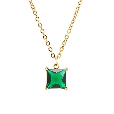 Coloured pendant necklace