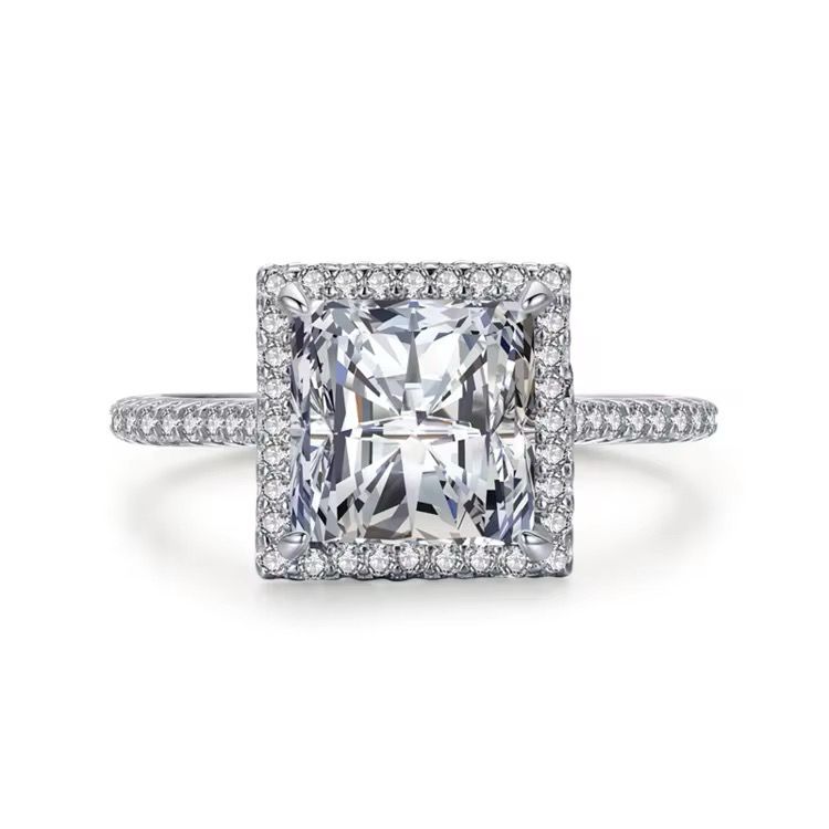 Treasure Square Halo Ring