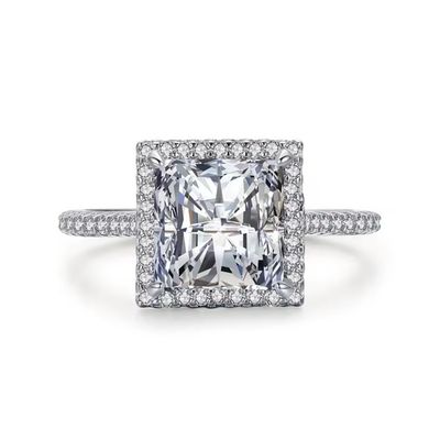 Treasure Square Halo Ring