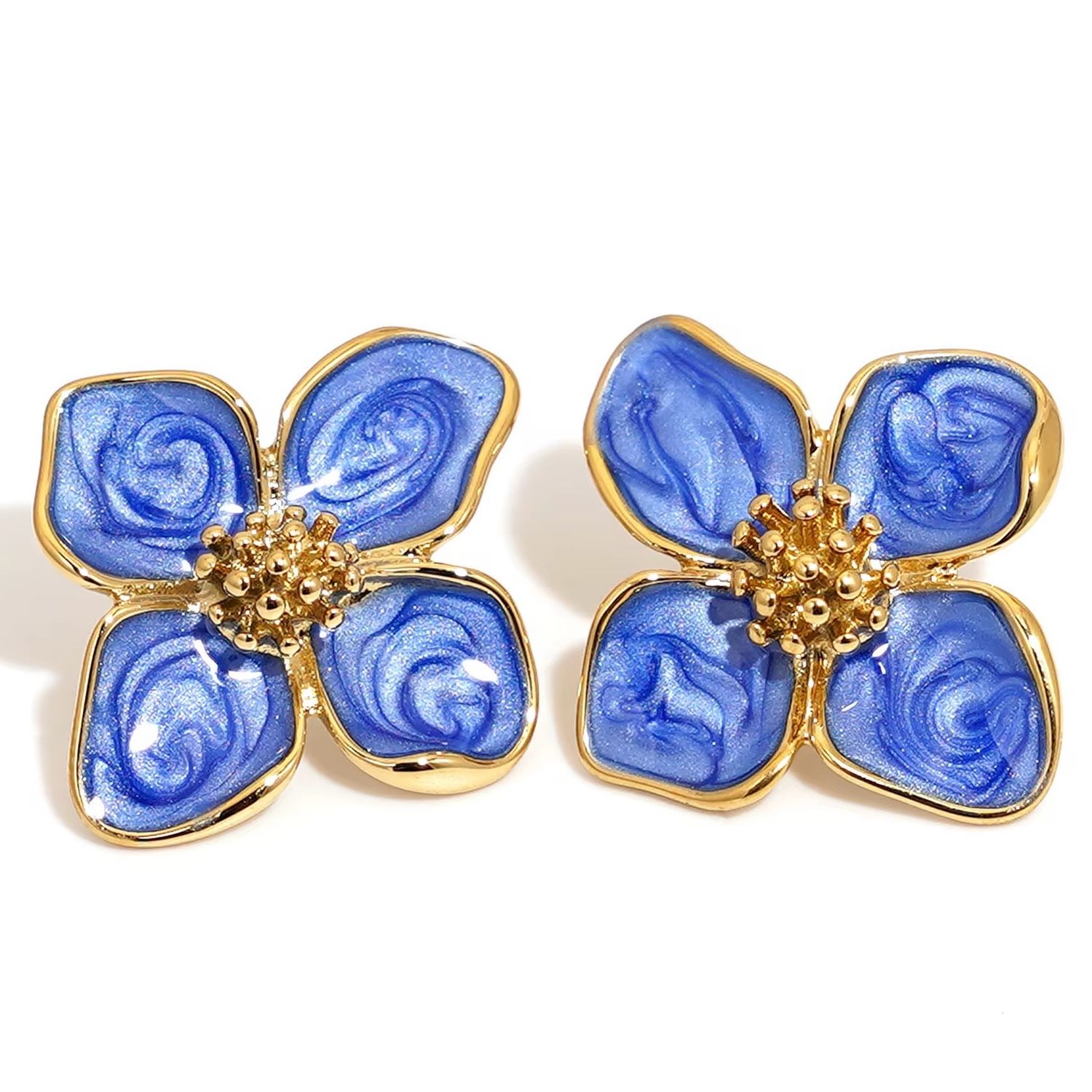 Blue Floral earrings