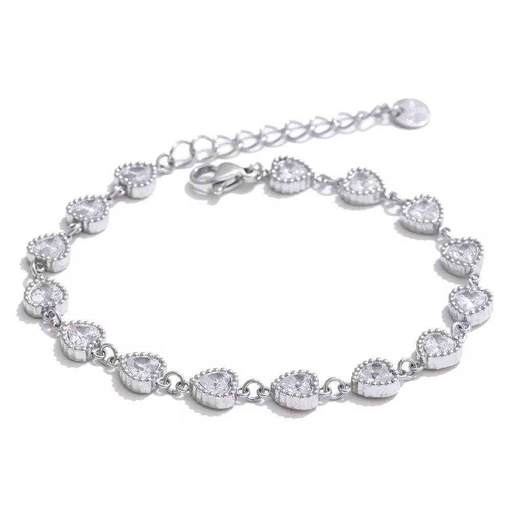 Silver Heart Bracelet