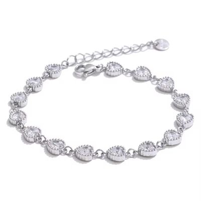 Silver Heart Bracelet