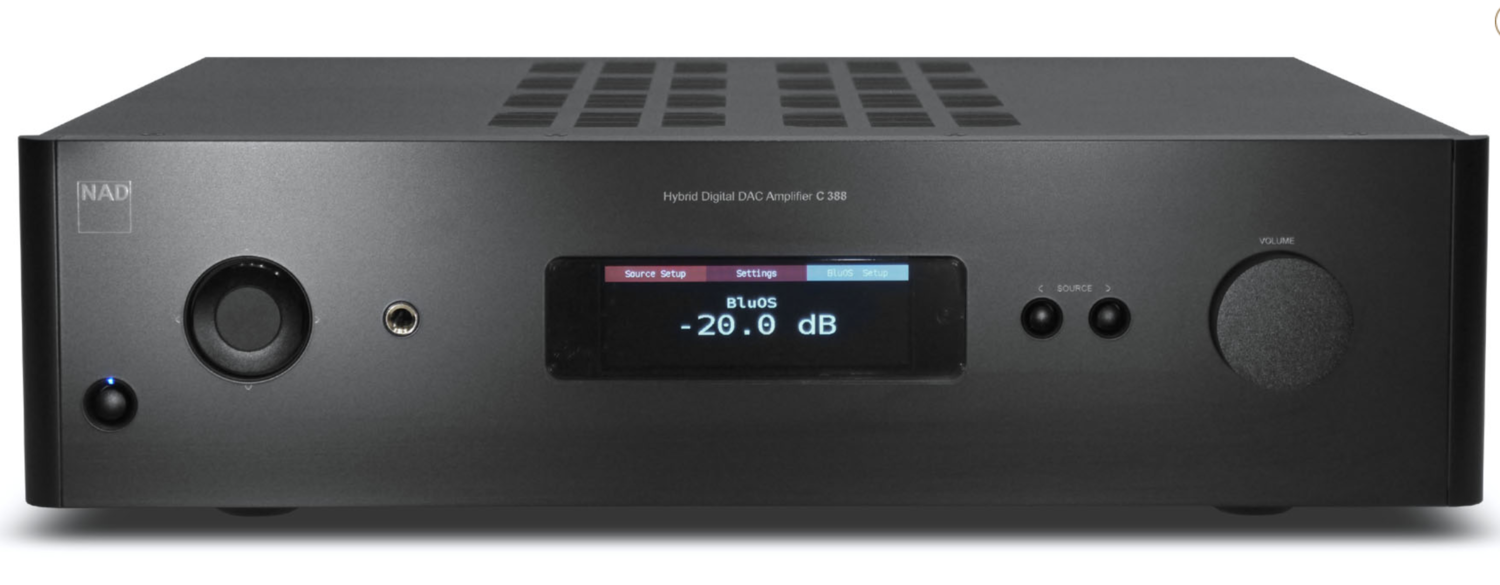 NAD C388 Amplificateur intégré Hi-Fi 
avec option MDC BluOS streamer 
- sur commande