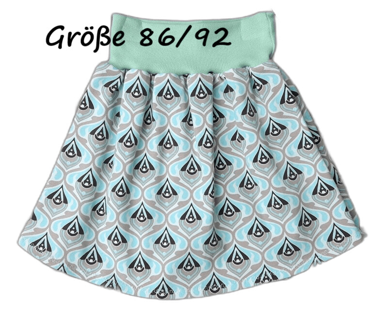 Kinderrock Tellerrock SOMMERWALZER MINT in Gr. 86 bis 116
