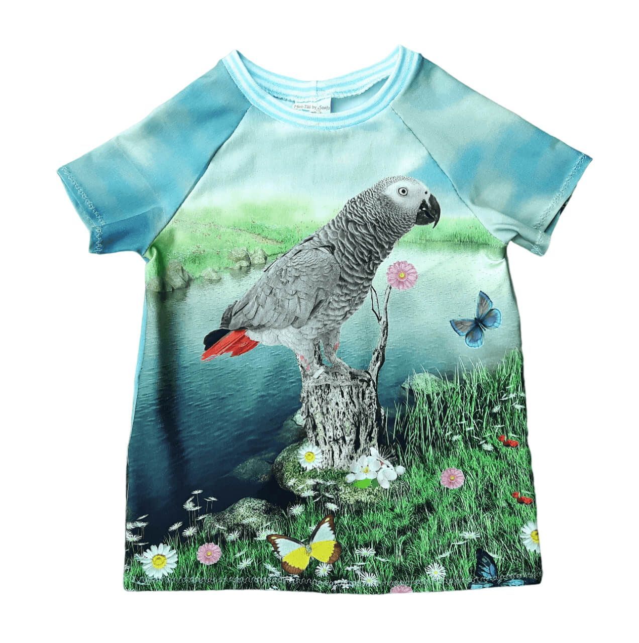 Kinder T-Shirt PAPAGEI in Gr. 92