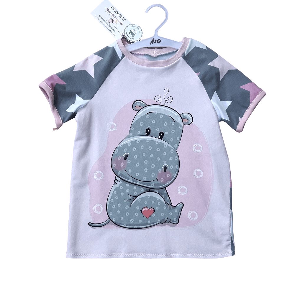 Kinder T-Shirt NILPFERD in Gr. 110