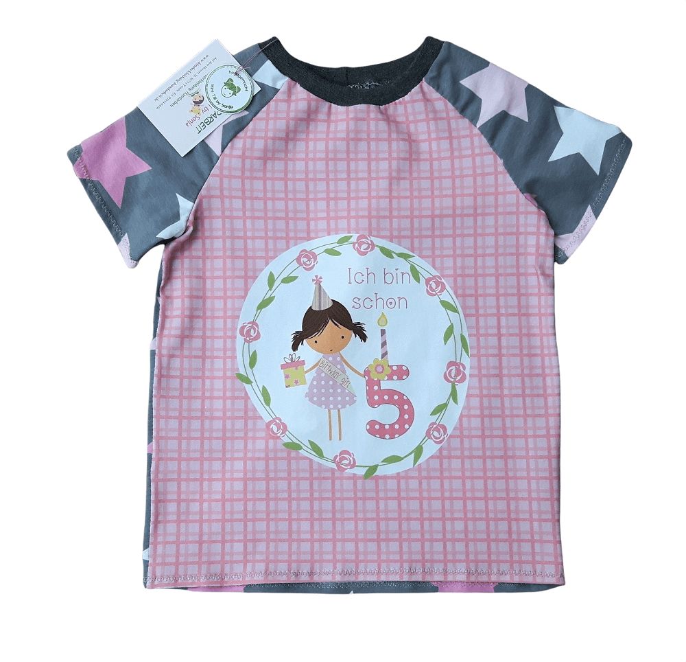 Kinder T-Shirt *5. GEBURTSTAG* in Gr. 110