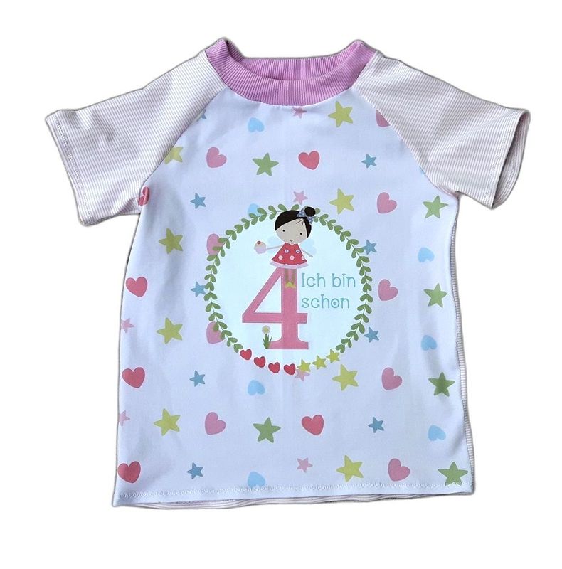 Kinder T-Shirt *4. GEBURTSTAG* in Gr. 110