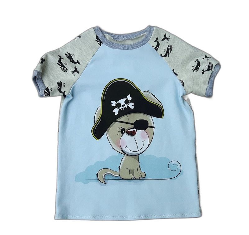 Kinder T-Shirt PIRATENHUND in Gr. 116