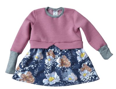 Girly Sweater BLUMEN in Gr. 110 Girly Sweater BLUMEN in Gr. 110