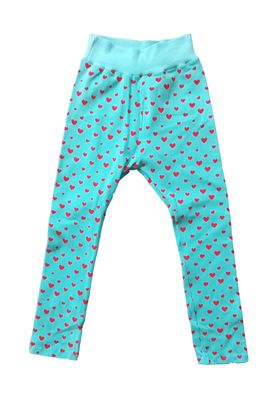 Kinder Leggings  HERZCHEN in Gr. 86 und 98