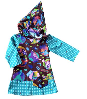 Kapuzenkleid Kinder langarm DINOS in Gr. 86