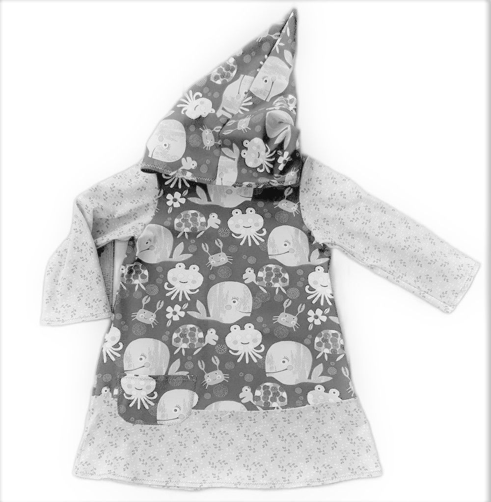 Kapuzenkleid Kinder langarm | Wunschdesign