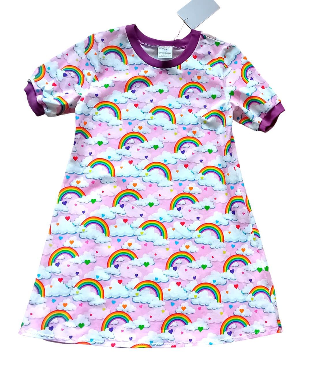 Kinderkleid Sommerkleid REGENBOGEN in Gr. 134
