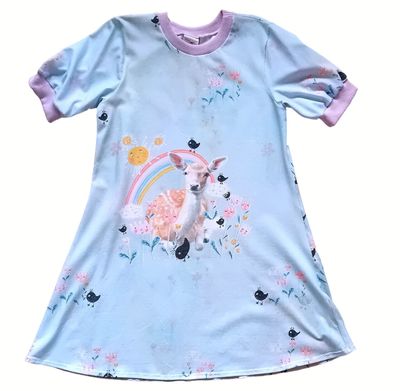 Kinderkleid Sommerkleid PANEL REH in Gr. 140