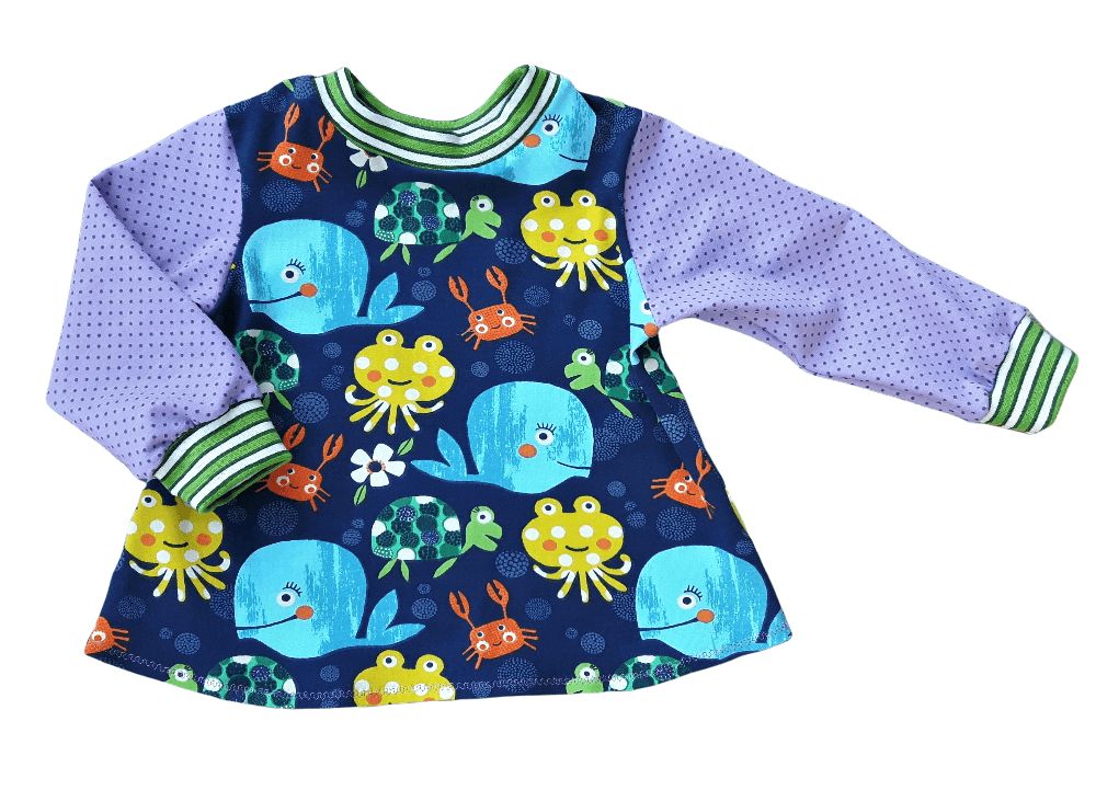 Kinderpullover langarm KLEINER WAL in Gr. 86
