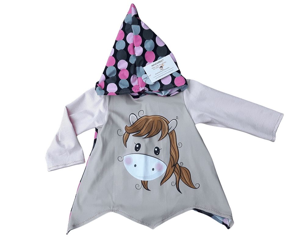 Zipfelpullover Kinder Panel KLEINES PONY in Gr. 92