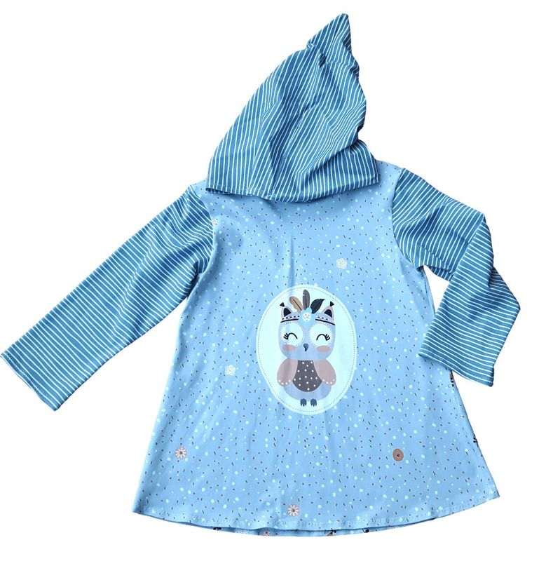 Kapuzenpullover Kinder Hoodie EULE ELLA in Gr. 122