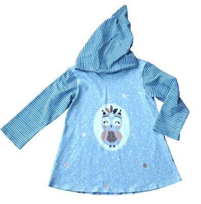 Kapuzenpullover Kinder Hoodie EULE ELLA in Gr. 122