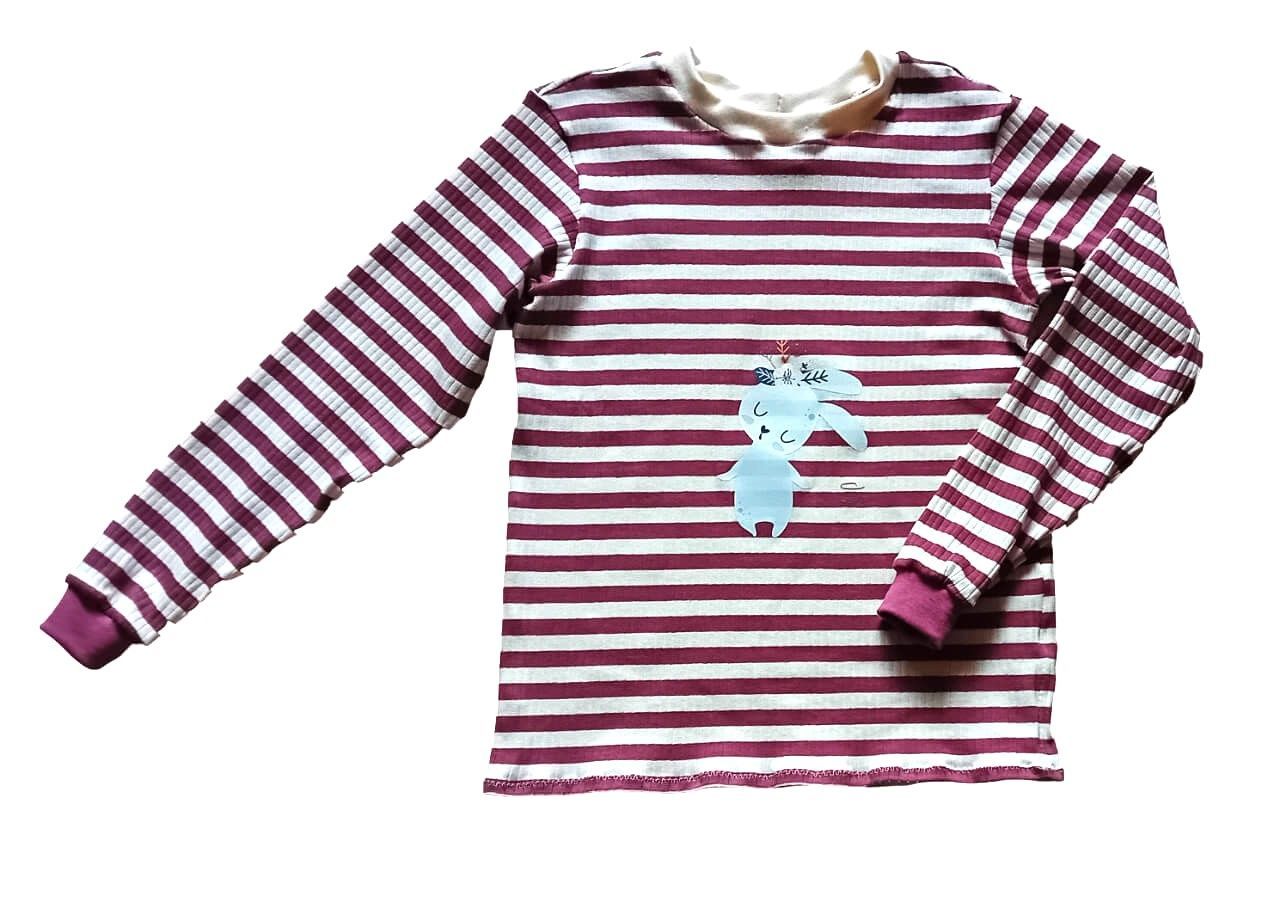 Langarmshirt Kinder GESTREIFT in Gr. 128