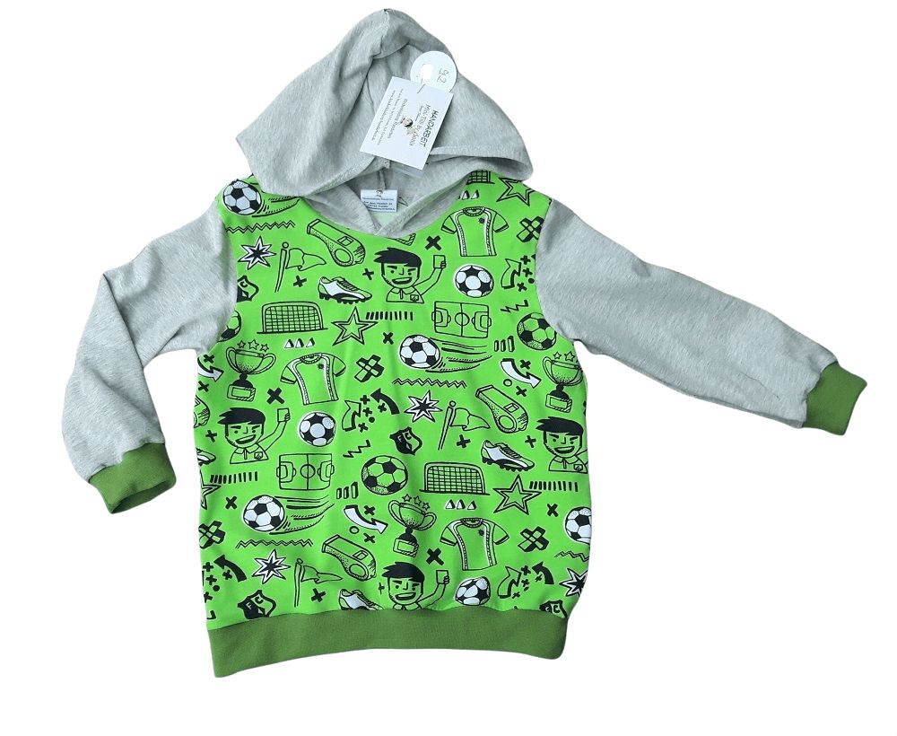 Kapuzenpullover Jungen FUSSBALL in Gr. 92