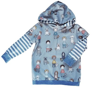 Kapuzenpullover Jungen  HUNDE in Gr. 110/116