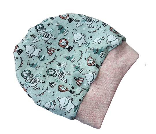 Baby Beanie ZIRKUS STERNE / 0-6 Monate Baby Beanie ZIRKUS STERNE / 0-6 Monate