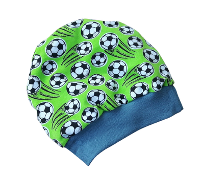 Baby Beanie DINOS FUSSBALL  / 6-9 Monate