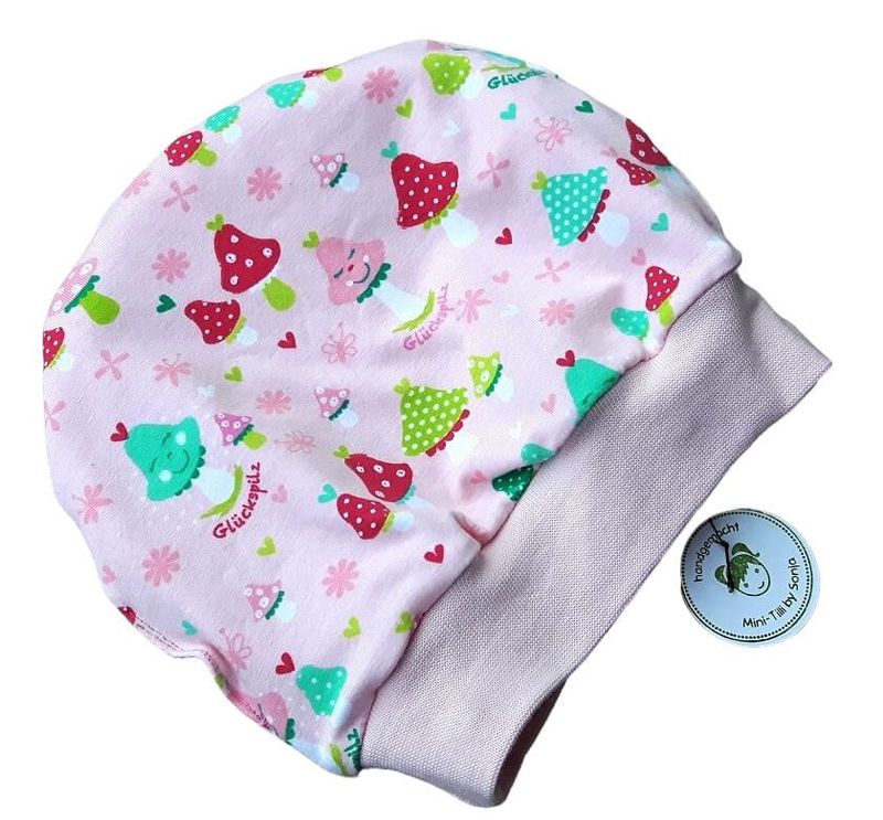 Baby Beanie  PILZE MONSTER / 9-12 Monate
