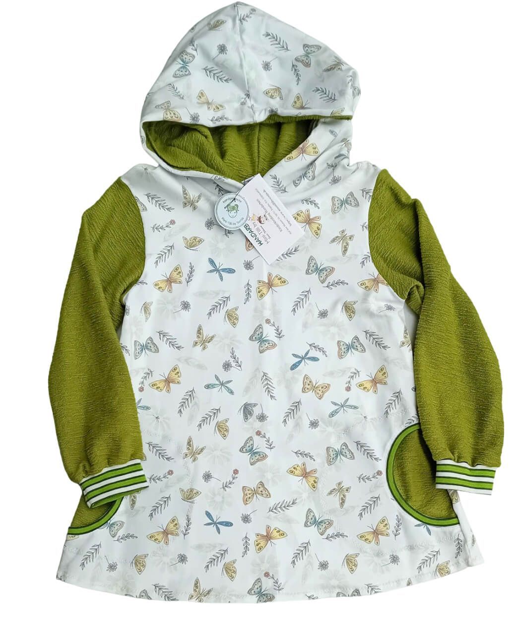 Kapuzenpullover Kinder Hoodie SCHMETTERLINGE in Gr. 122