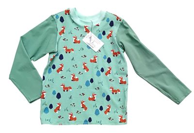Langarmshirt Kinder LUSTIGER FUCHS in Gr. 128