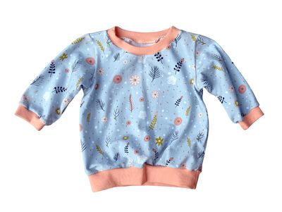 Baby Pullover GRAS & BLUMEN in Gr. 68