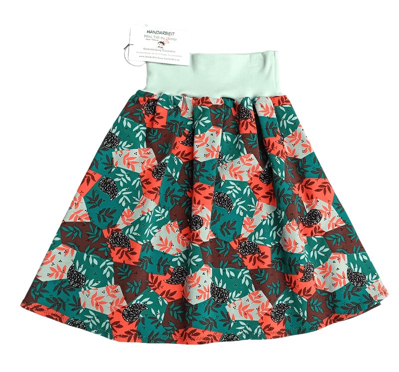 Kinderrock Tellerrock HERBSTLICH in Gr. 134/140