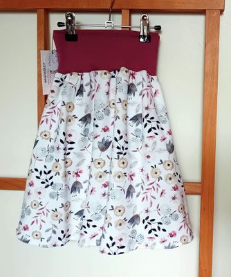 Kinderrock Tellerrock HERBSTBLUMEN  in Gr. 134/140