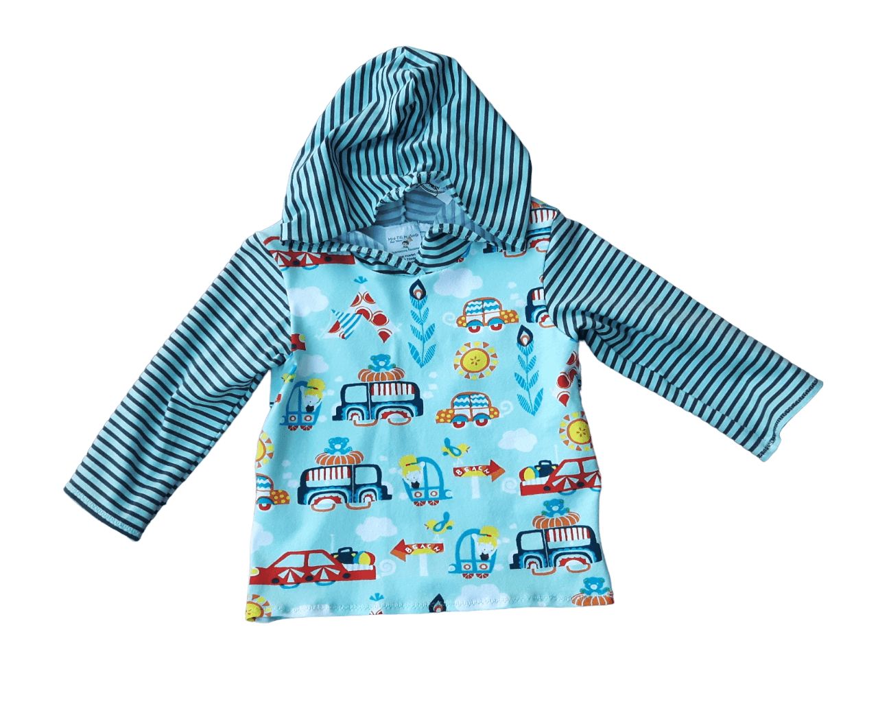 Kapuzenpullover Kinder Hoodie SOMMERAUSFLUG in Gr. 80