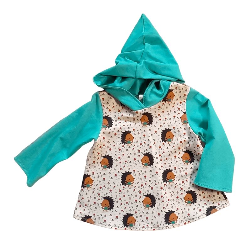 Kapuzenpullover Kinder Hoodie IGEL in Gr. 92