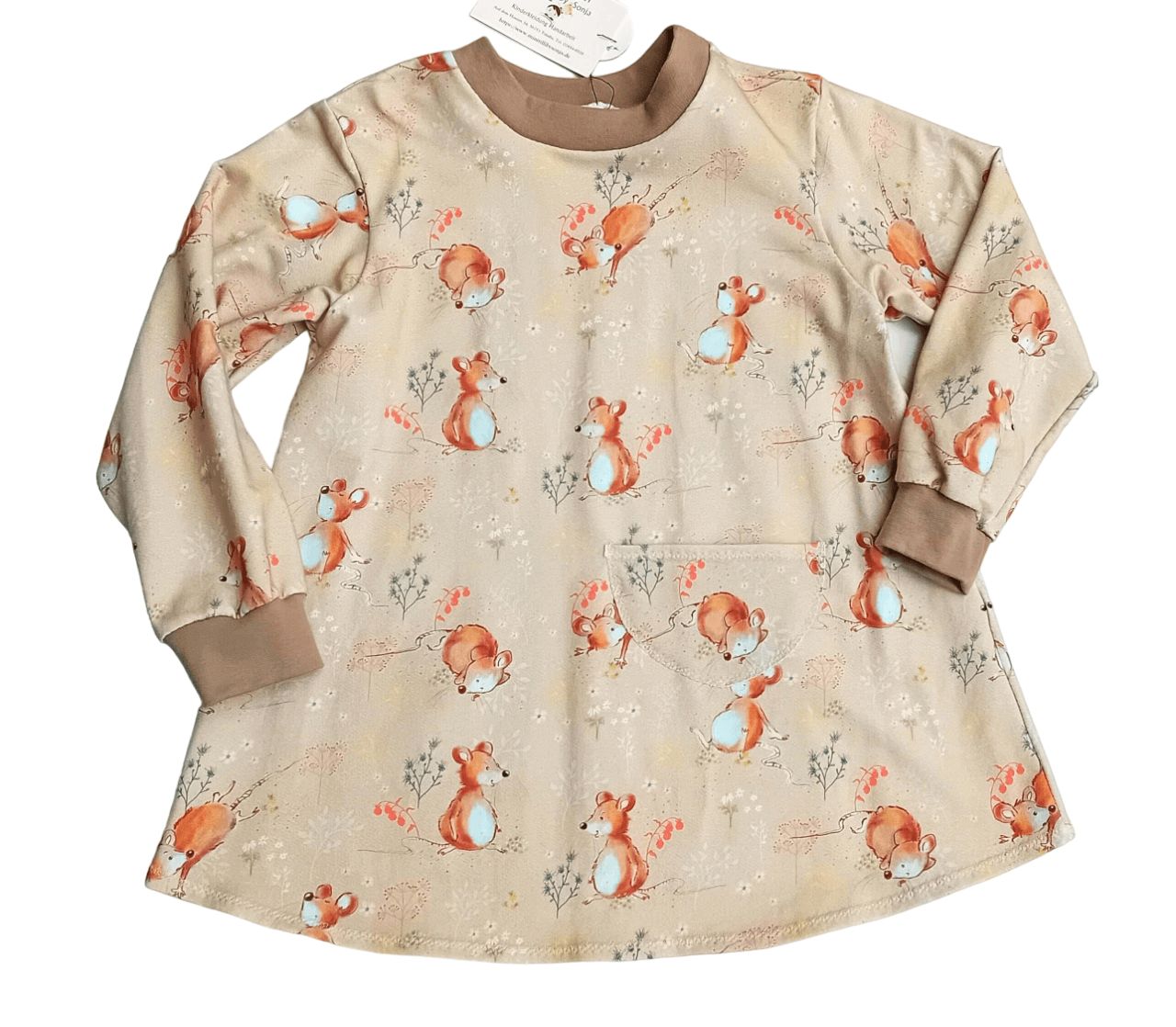 Kinderpullover langarm KLEINE MAUS in Gr. 128